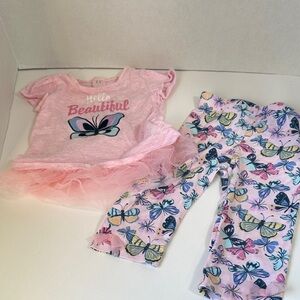 Baby gear 2 piece butterfly print out size 18 months